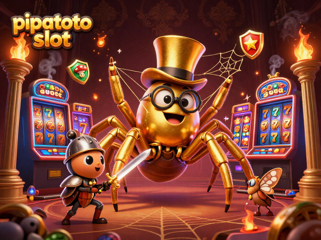 Bets on the pipatoto slot bring excitement with a colorful 3D casino scene filled with vibrant game elements.