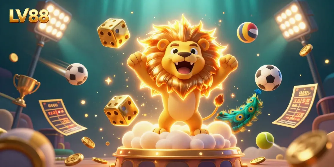 Win big with LV88 at an ultra-detailed casino scene showcasing epic gaming elements.