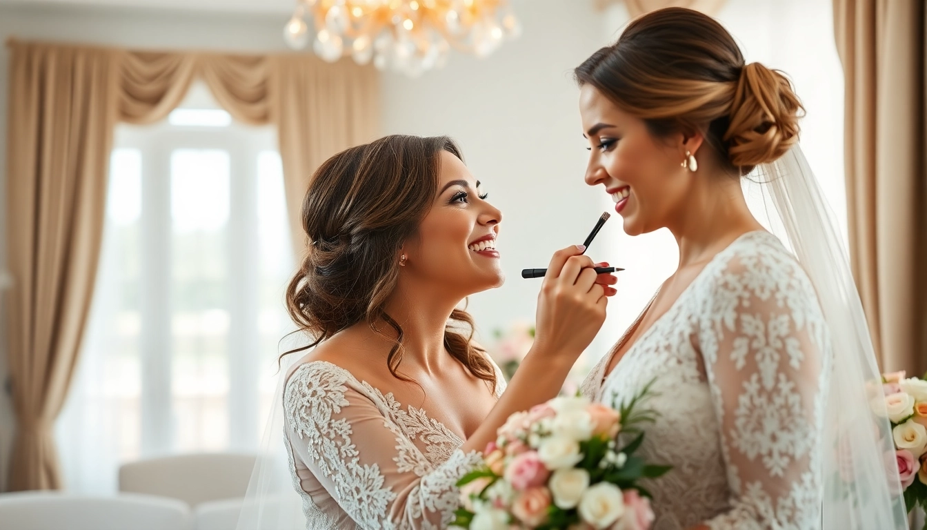 Capture the essence of On-location bridal beauty Dallas during an elegant makeup session.
