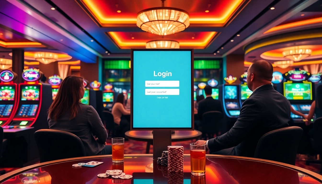 Masuk ke papa288 login dengan suasana kasino ceria dan pemain yang aktif di meja permainan.